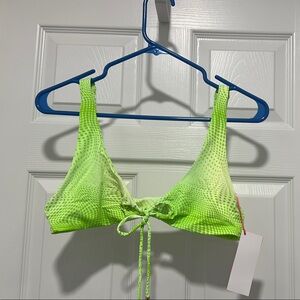 Neon Green Bikini Top